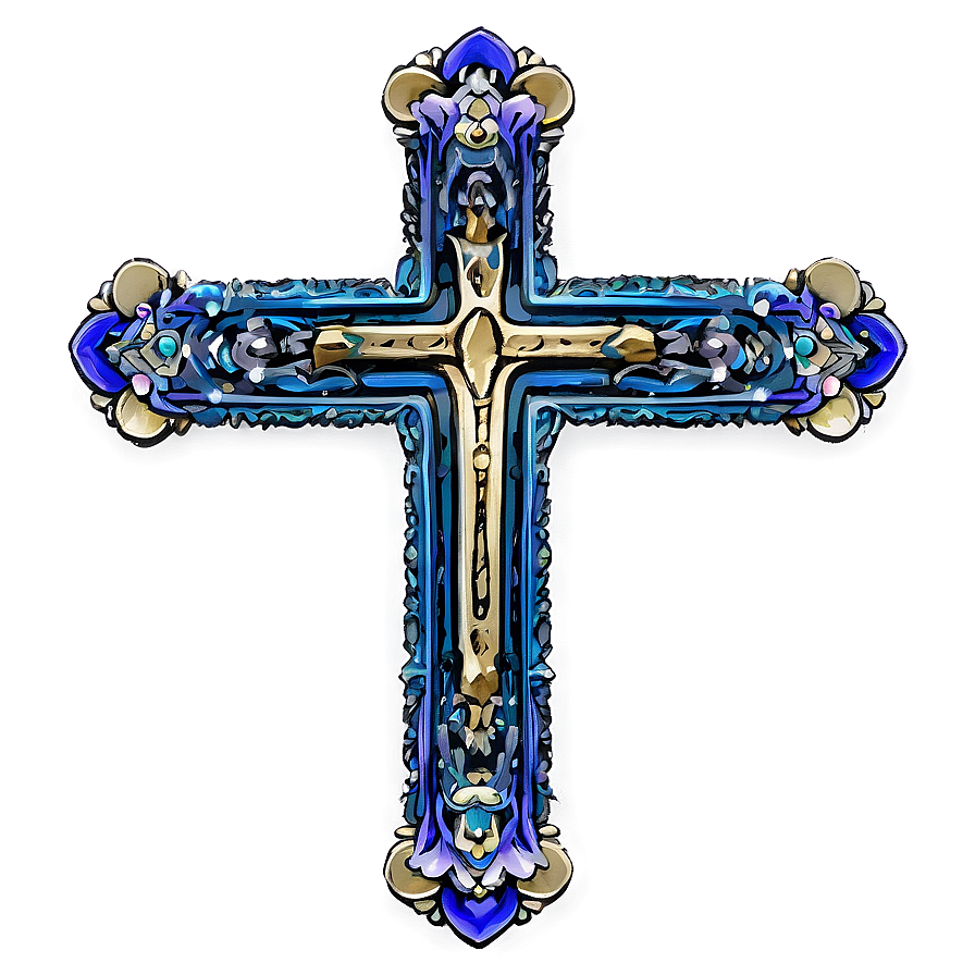 Intricate Cross Structure Png 45