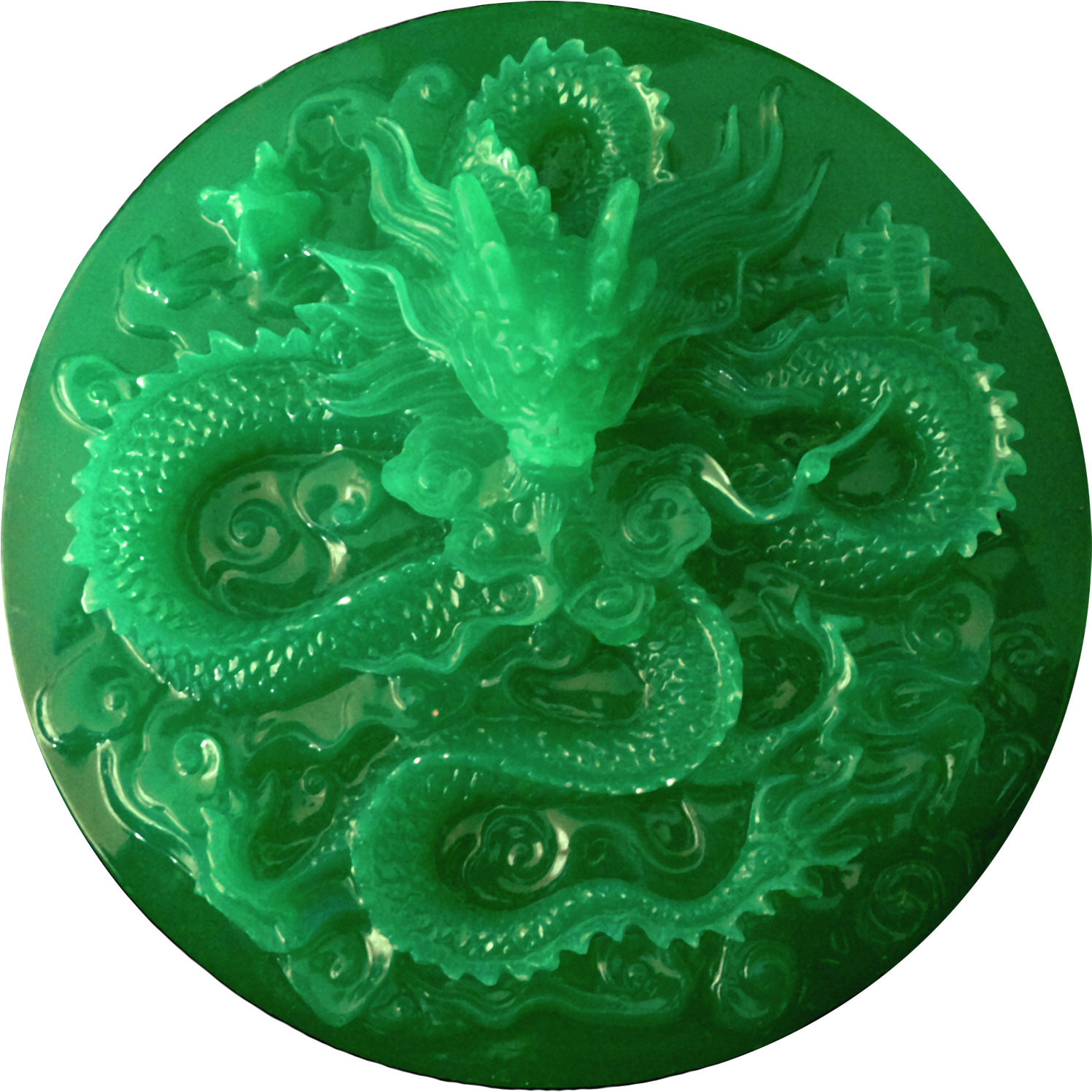 Intricate Jade Dragon Carving