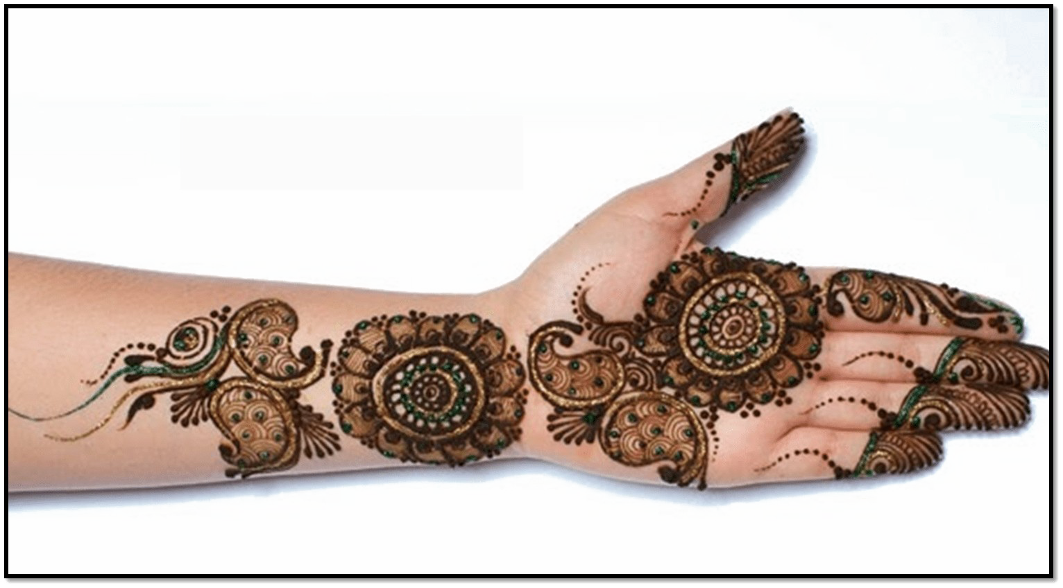 Intricate Mehndi Designon Handand Arm
