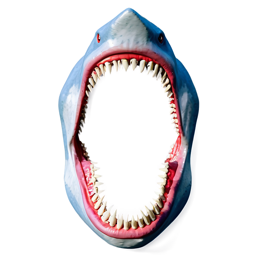 Intricate Shark Jaw Drawing Png Hcr