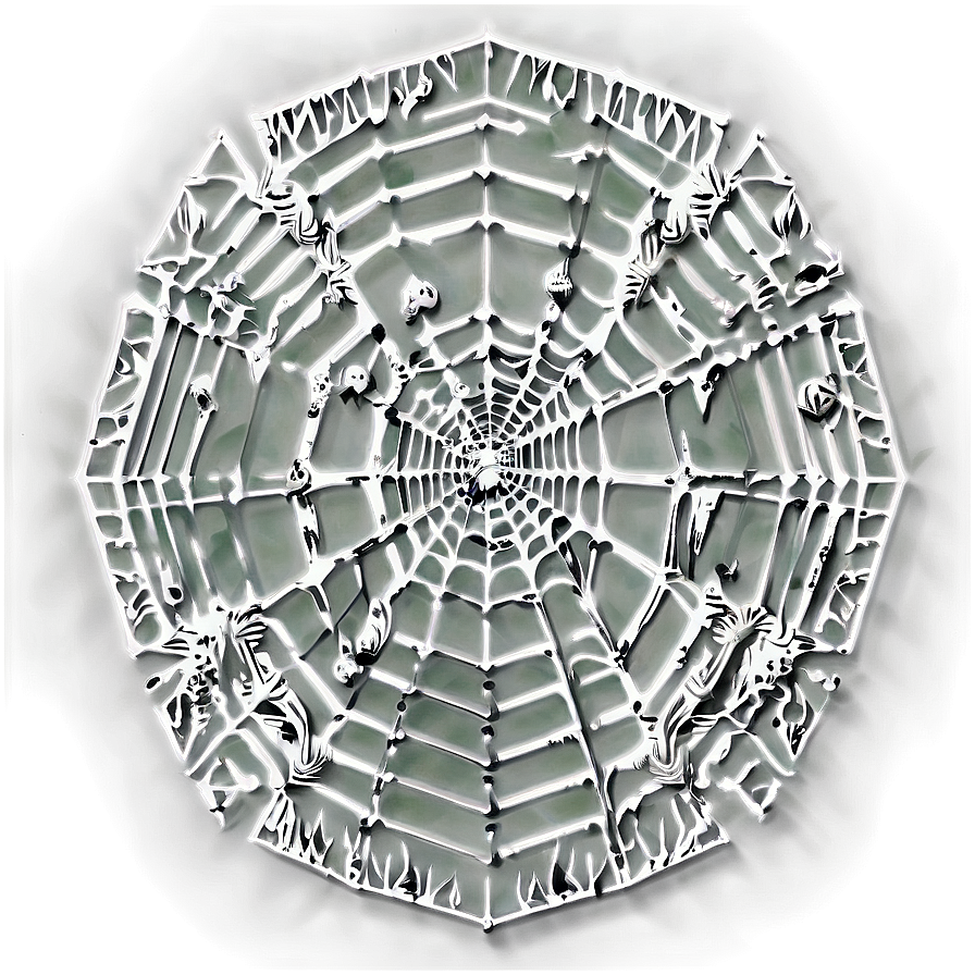 Intricate Spider Web Artwork