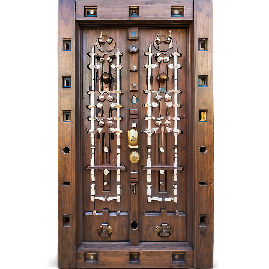 Intricate Wooden Door Png 57