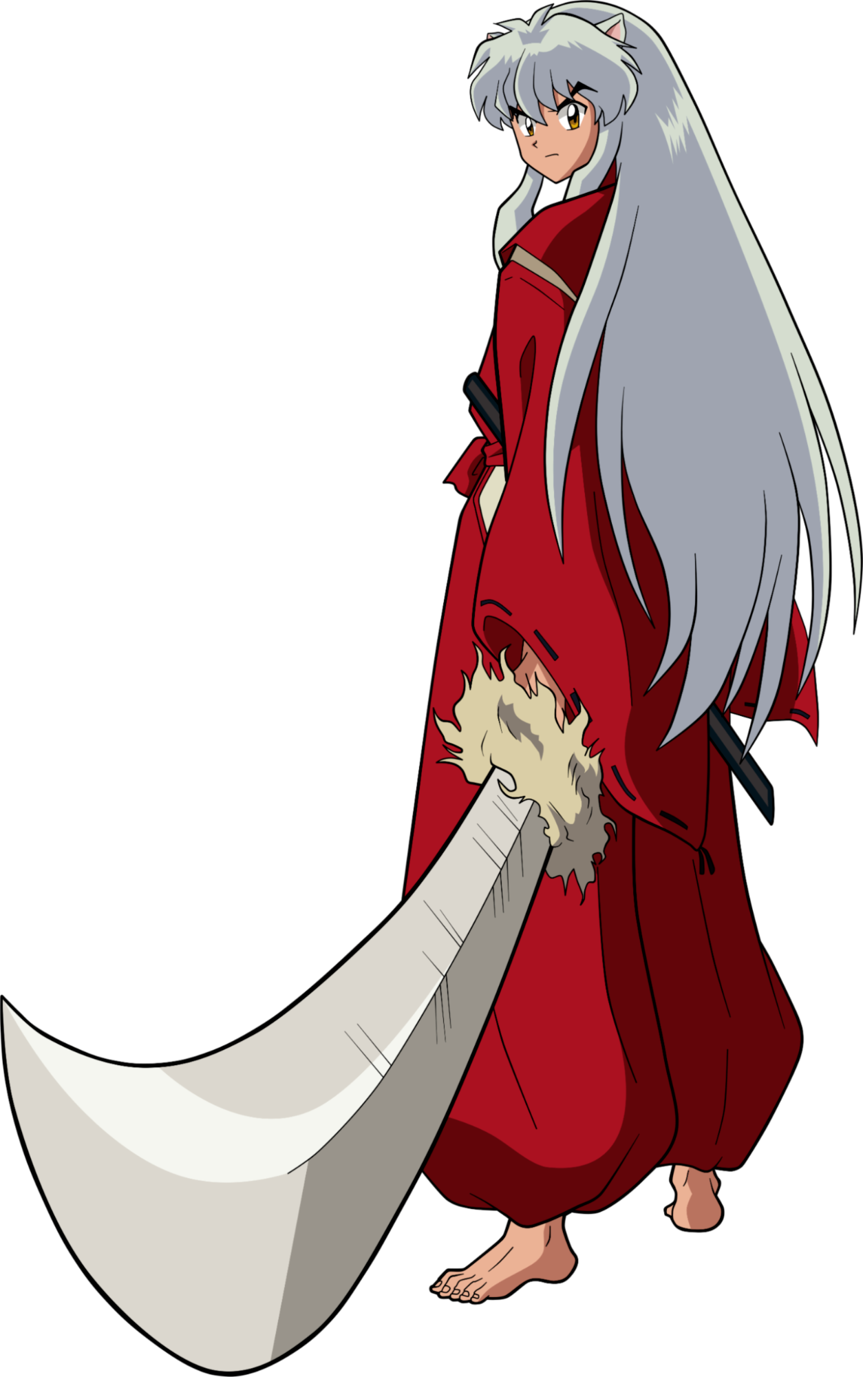 Inuyasha_with_ Tessaiga_ Anime_ Character