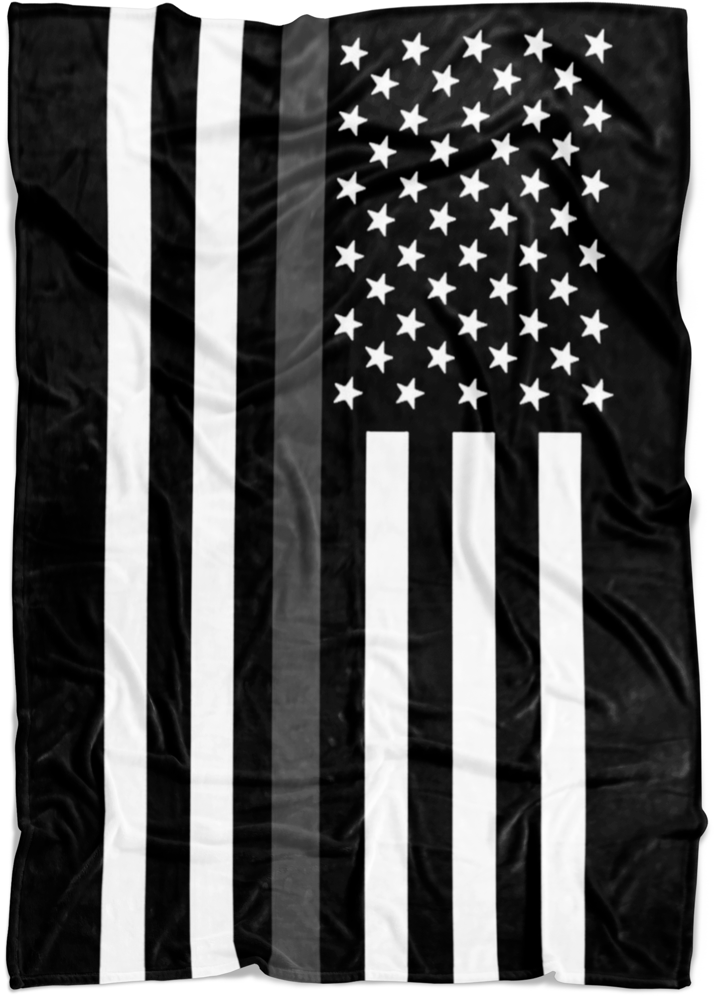 Inverted American Flag Blackand White