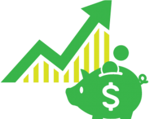 Investment Growth Piggy Bank Graphic