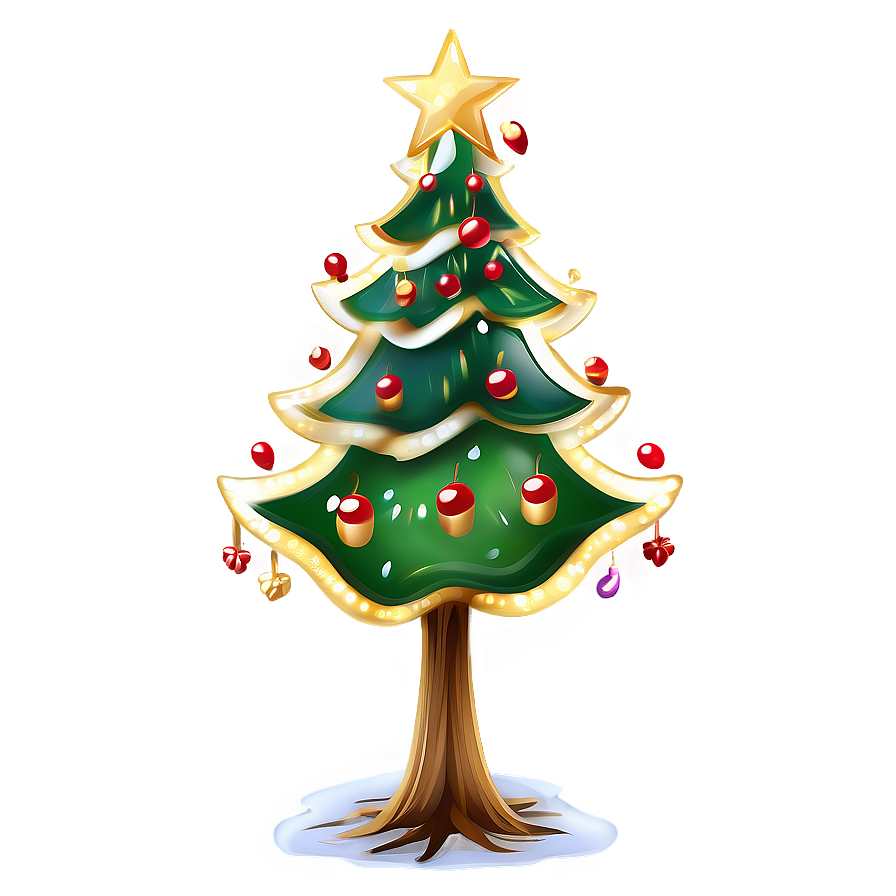 Inviting Christmas Tree Art Png Sdm