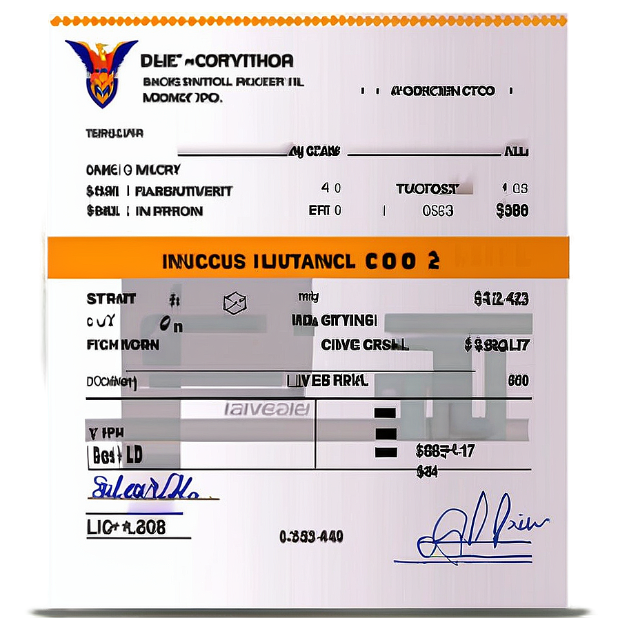 Invoice Bill Document Png Edc93