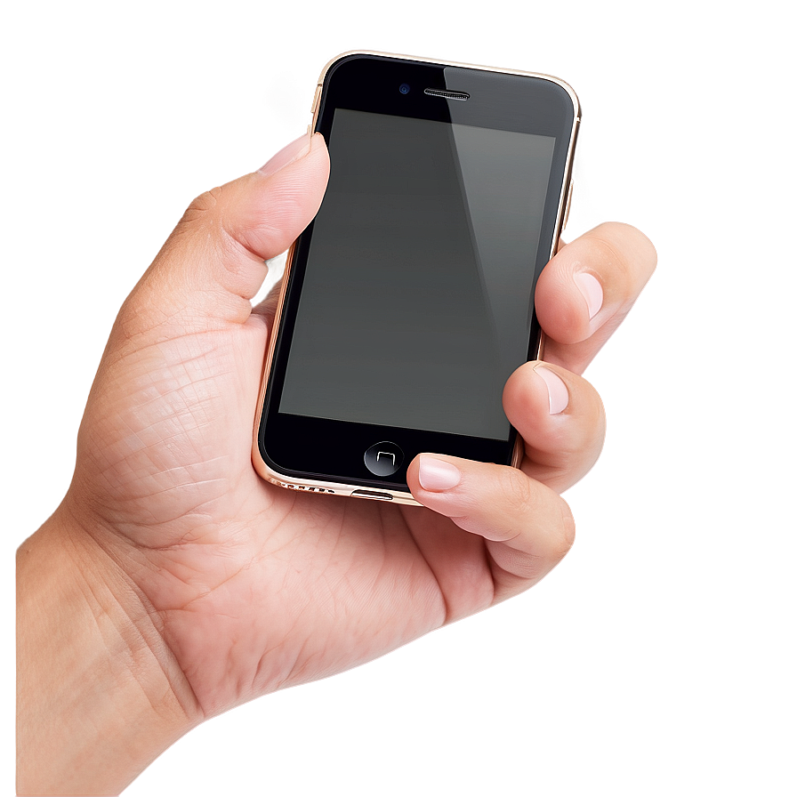 Iphone Mockup With Hand Png 25