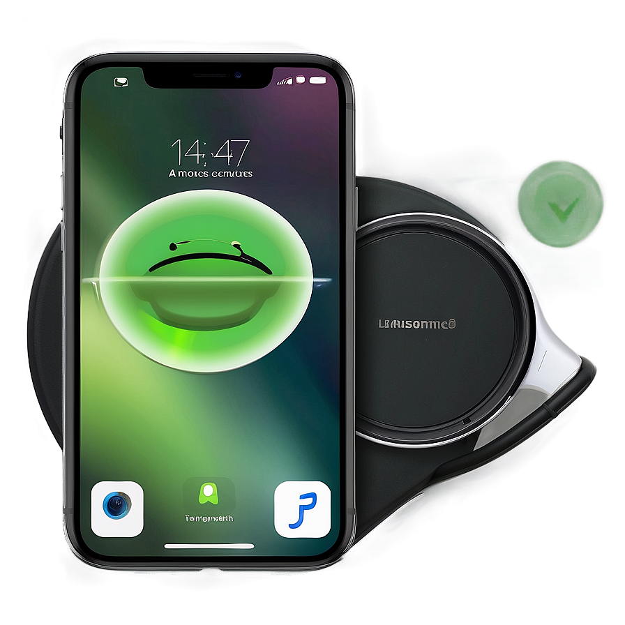 Iphone On Wireless Charging Pad Png 12