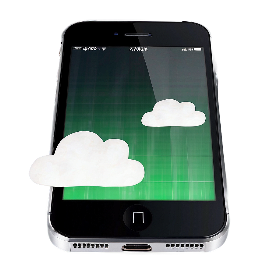 Iphone With Cloud Storage Graphic Png 67