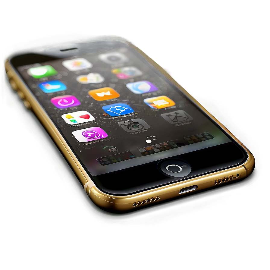 Iphone With Messages App Open Png Ydm