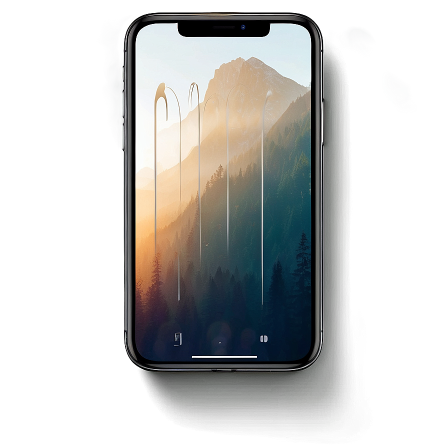 Iphone X Mockup In Landscape Png Wyd