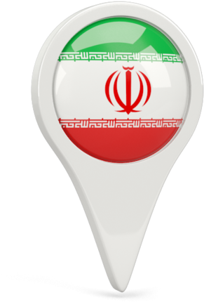 Iran Location Pin Map Marker