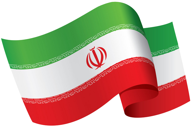 Iranian National Flag Waving