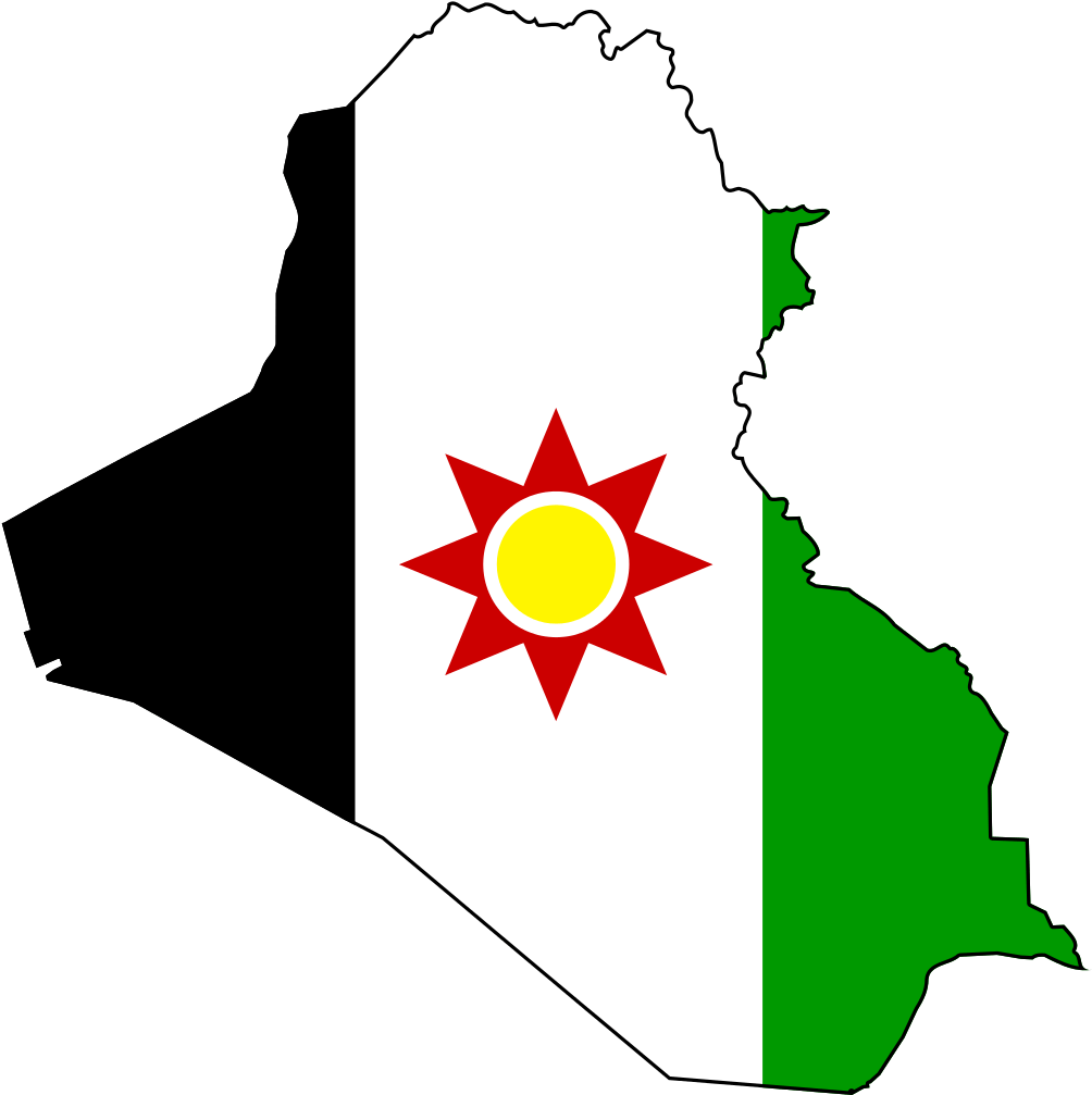 Iraq Kurdistan Map Graphic