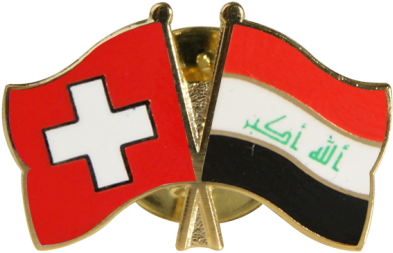 Iraq Switzerland Flag Pins