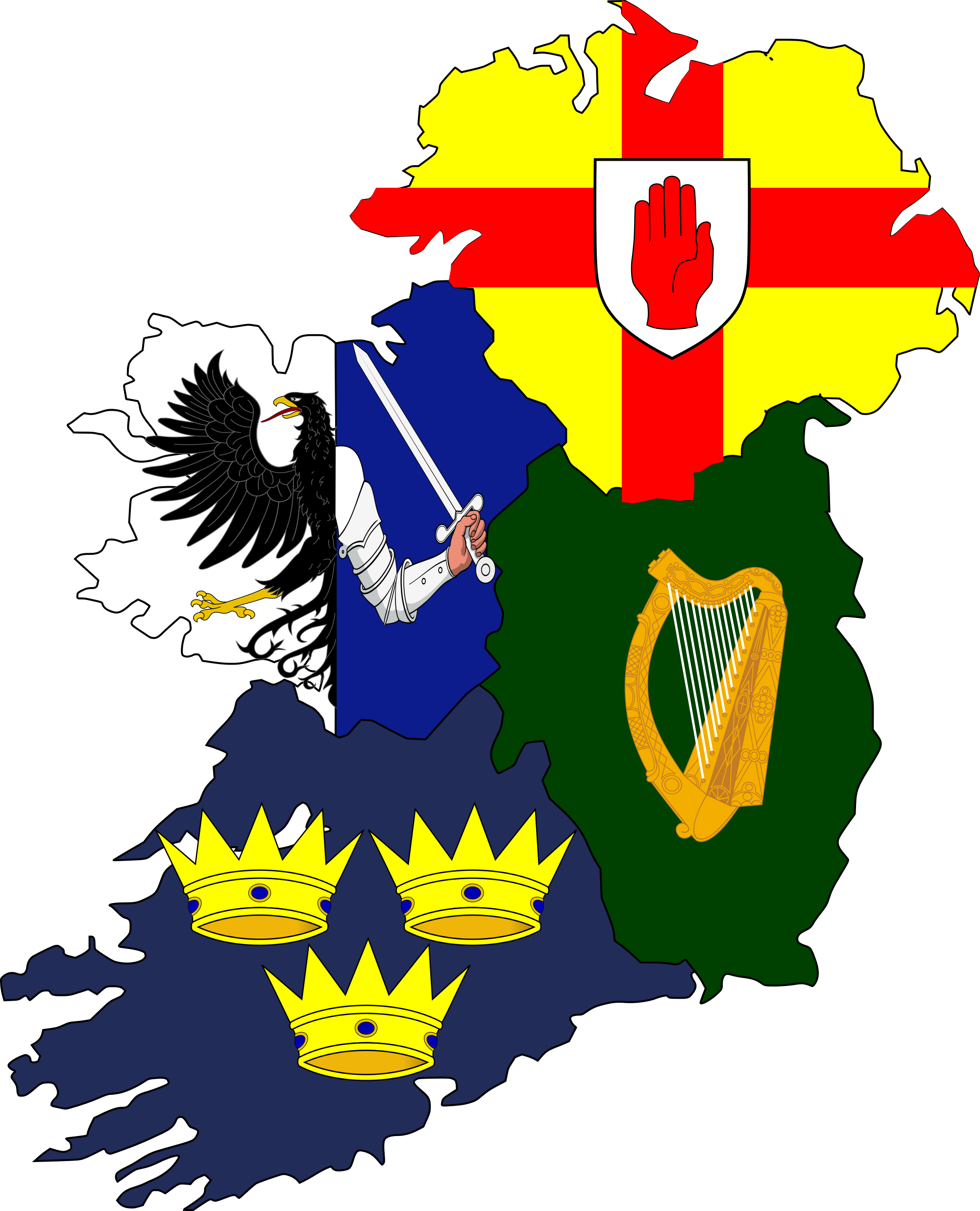 Ireland Provinces Heraldry