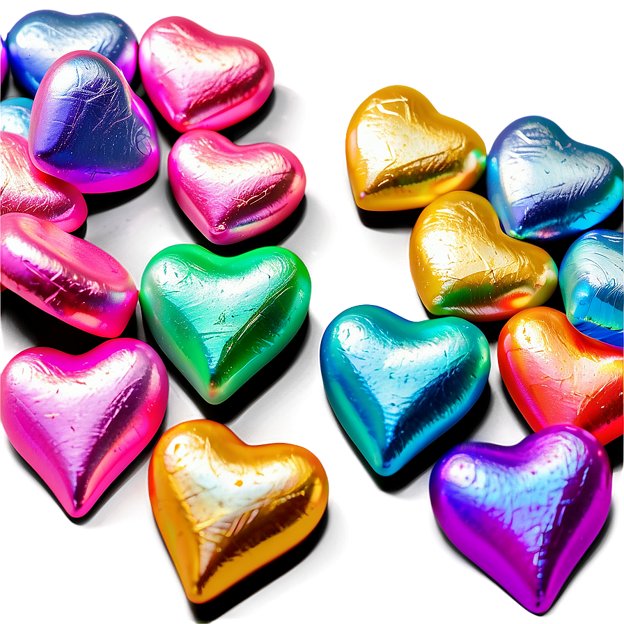 Iridescent Candy Hearts Png Qgh