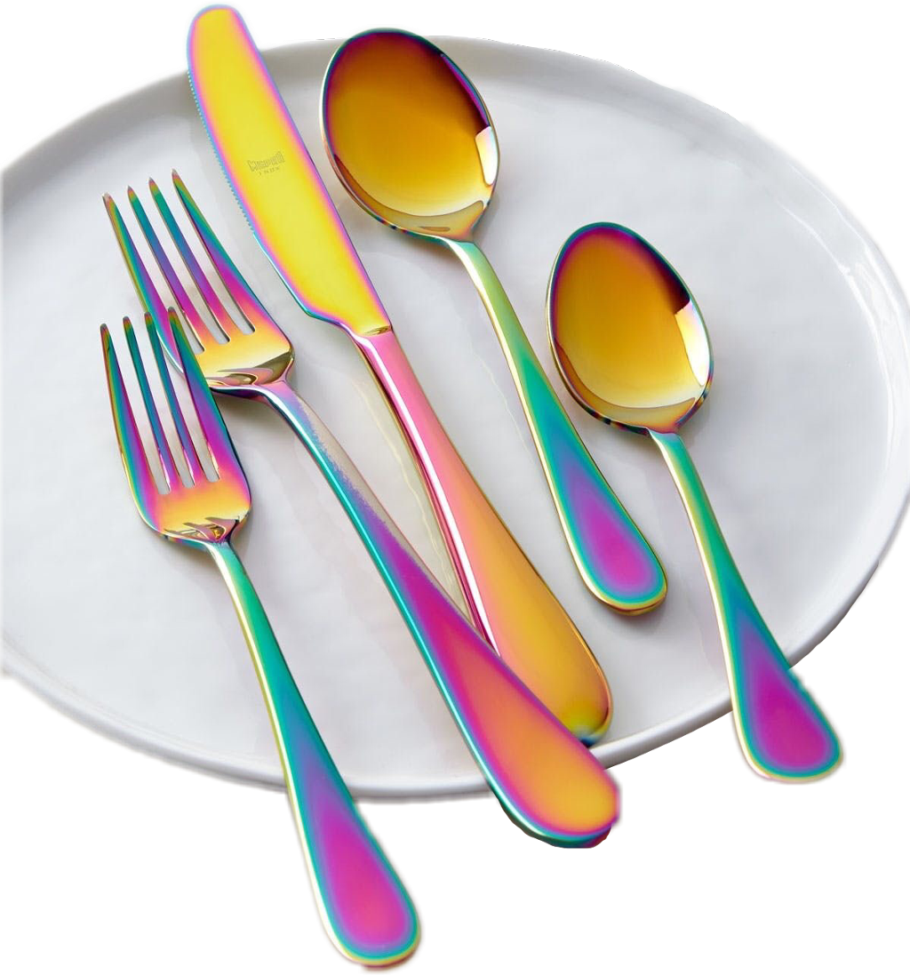 Iridescent Cutlery Seton Plate