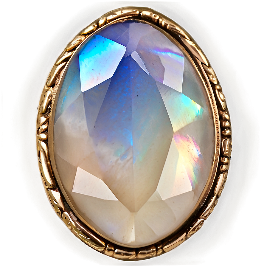 Iridescent Moonstone Gem Png Kgr