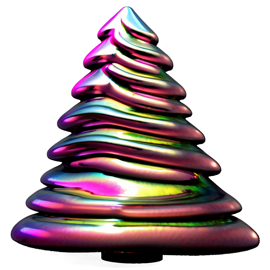 Iridescent Pink Christmas Tree Png 06122024