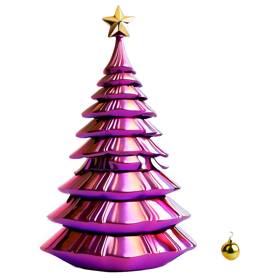 Iridescent Pink Christmas Tree Png Ohl