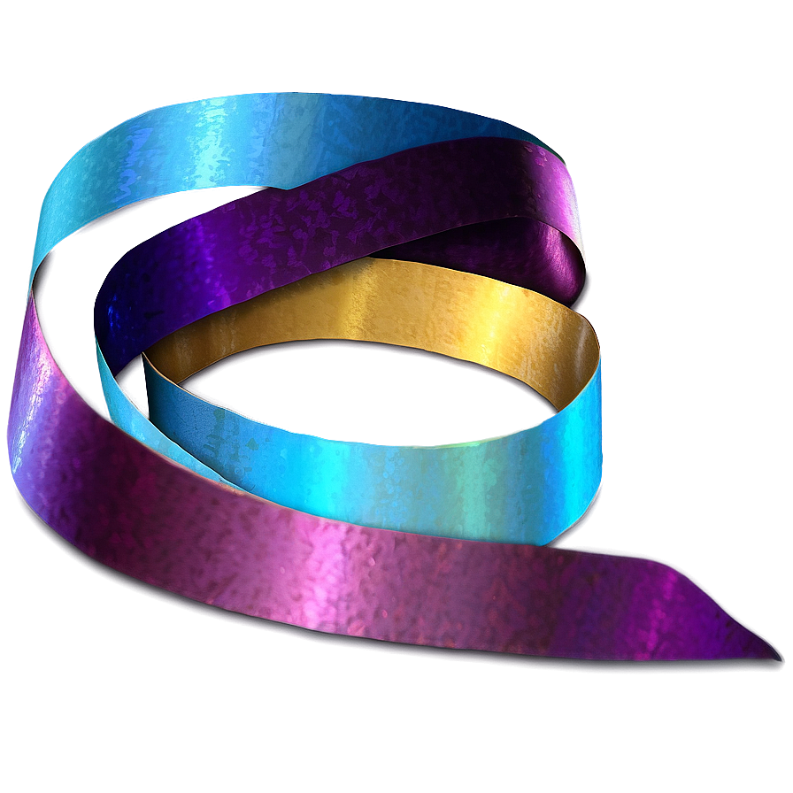 Iridescent Ribbon Png 06242024