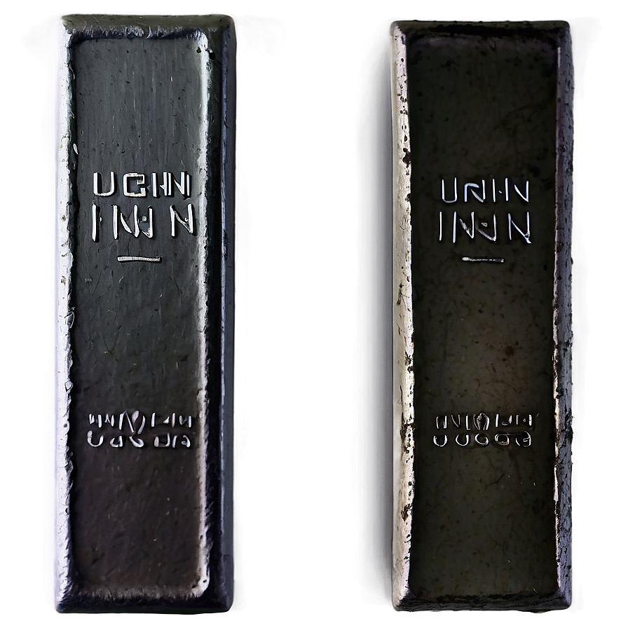 Iron Ingot On White Background Png 97