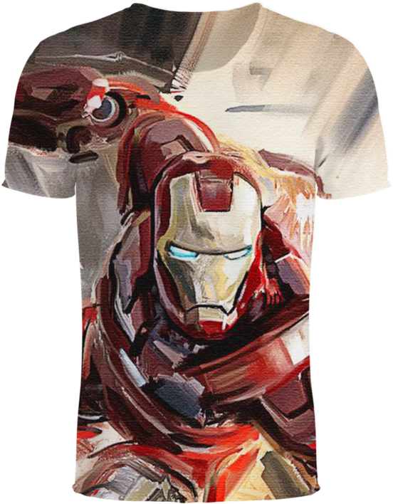 Iron Man Artistic Graphic T Shirt Design