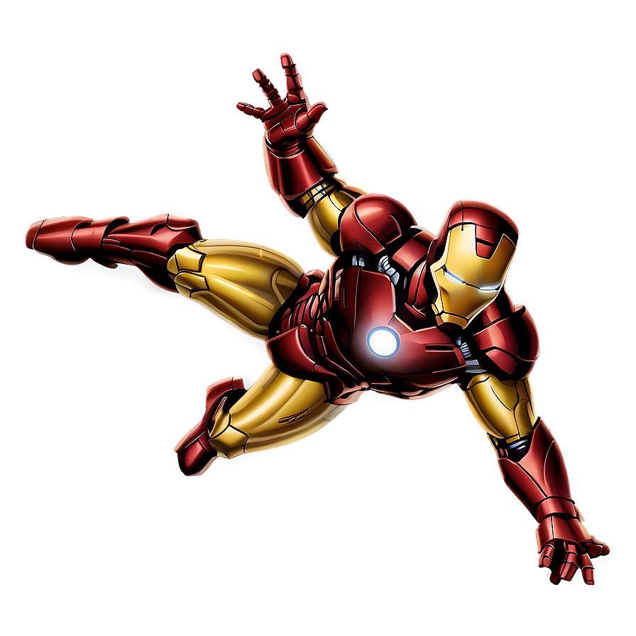 Iron Man Flying Illustration Png Eky98