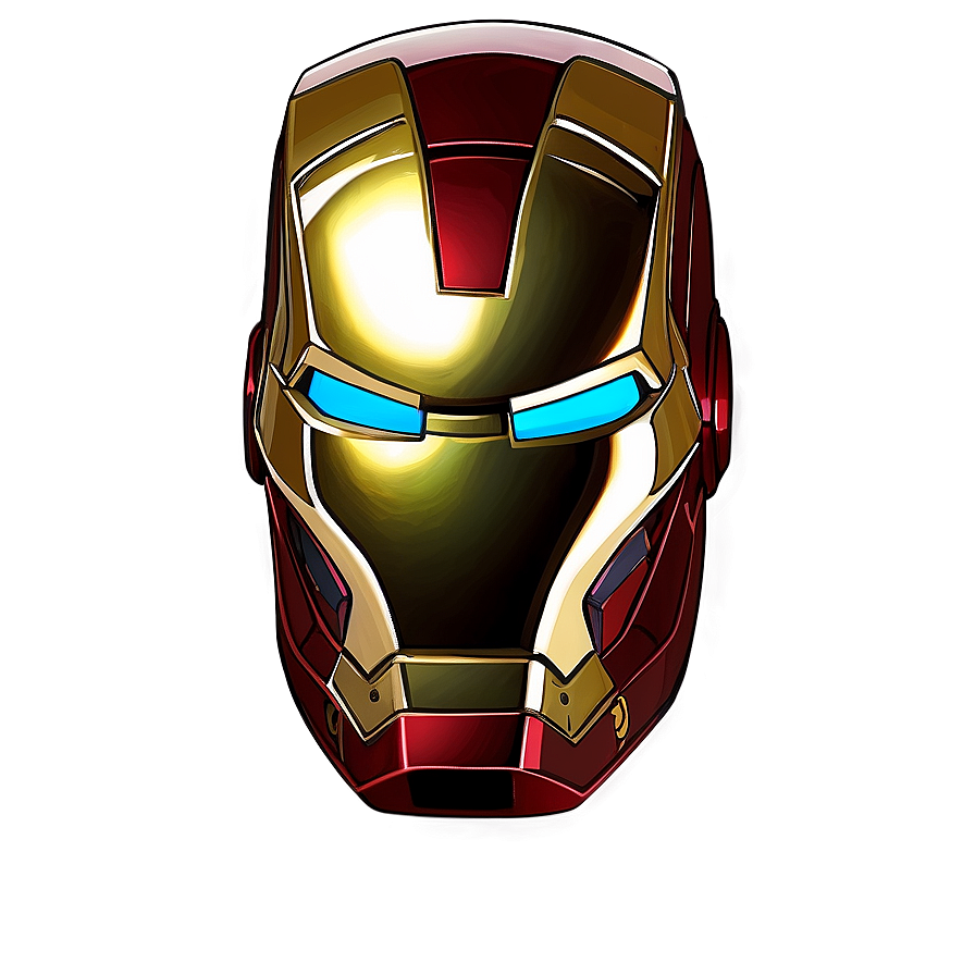 Iron Man Helmet Gold And Red Version Png 06122024