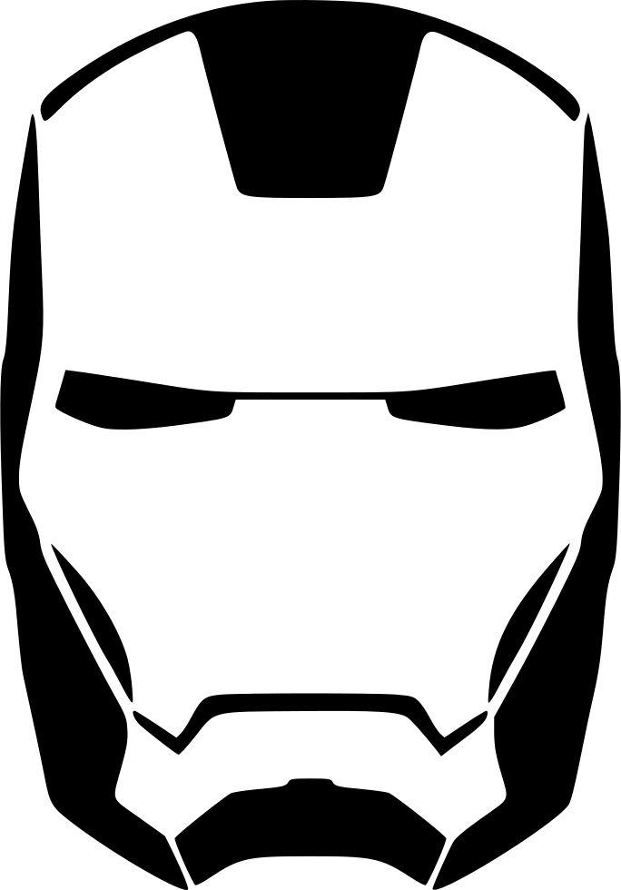 Iron_ Man_ Mask_ Outline_ Vector