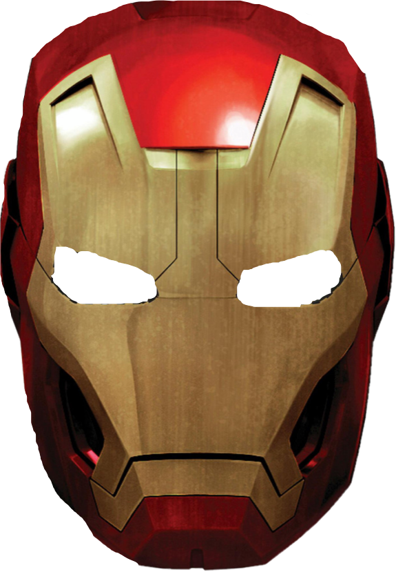 Iron Man Mask Red Gold