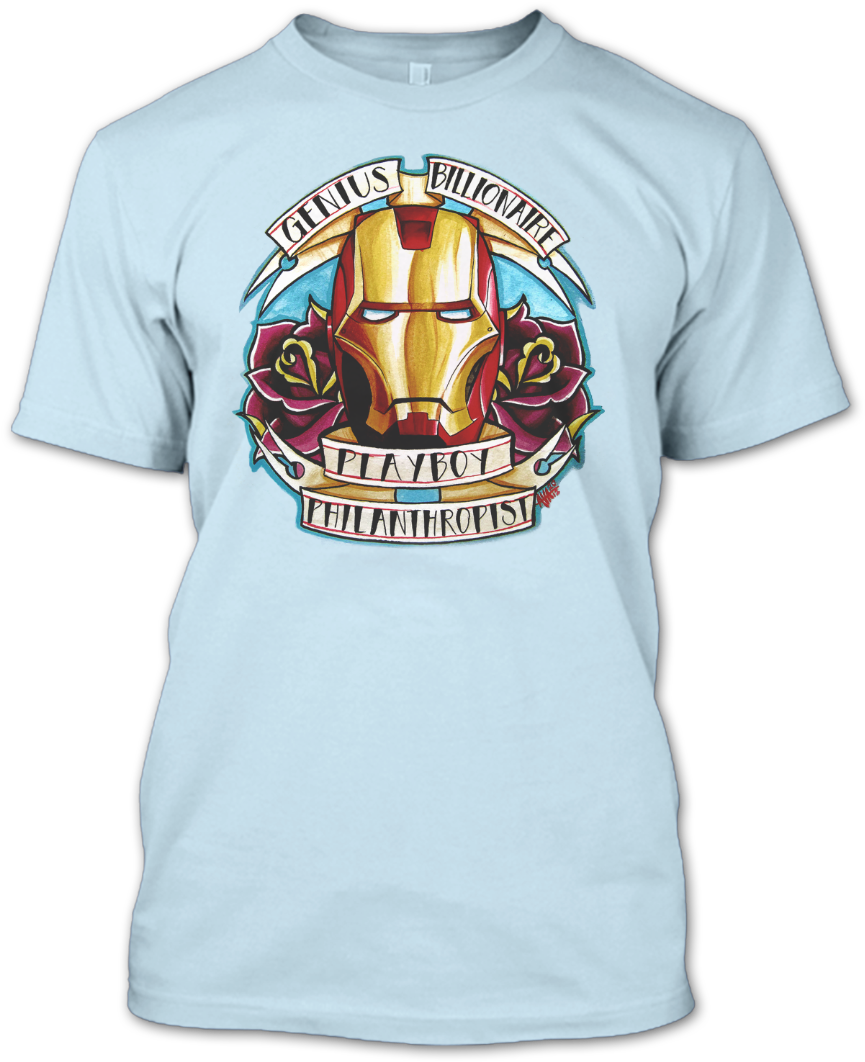 Iron Man Mask T Shirt Design