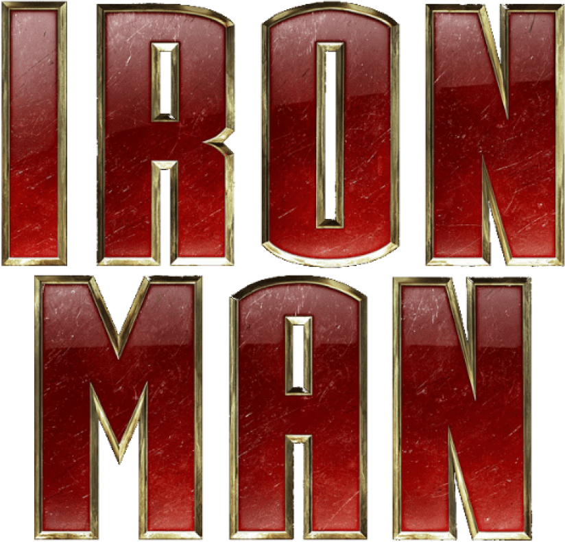 Iron Man Text Logo