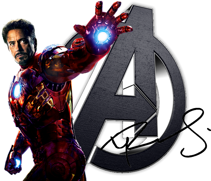 Iron Man With Avengers Logo