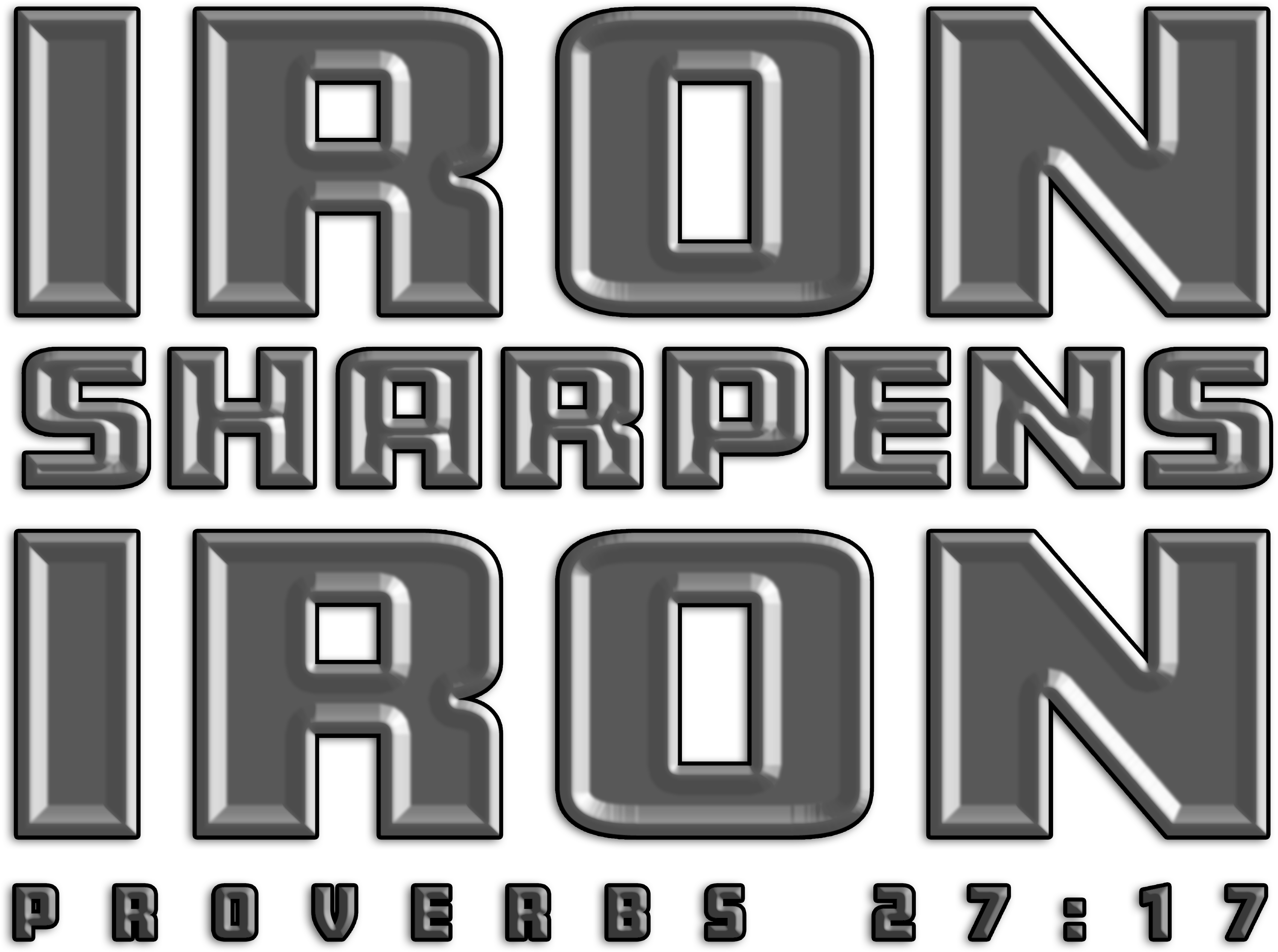 Iron Sharpens Iron Proverbs2717