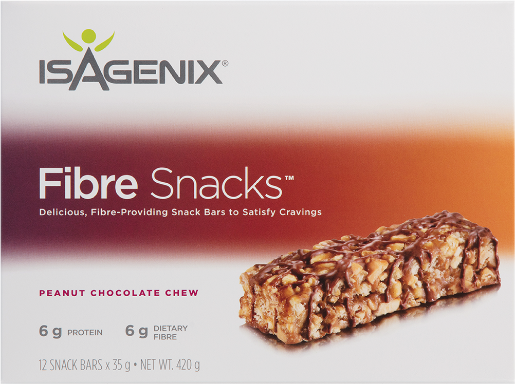 Isagenix Fibre Snacks Peanut Chocolate Chew Bar
