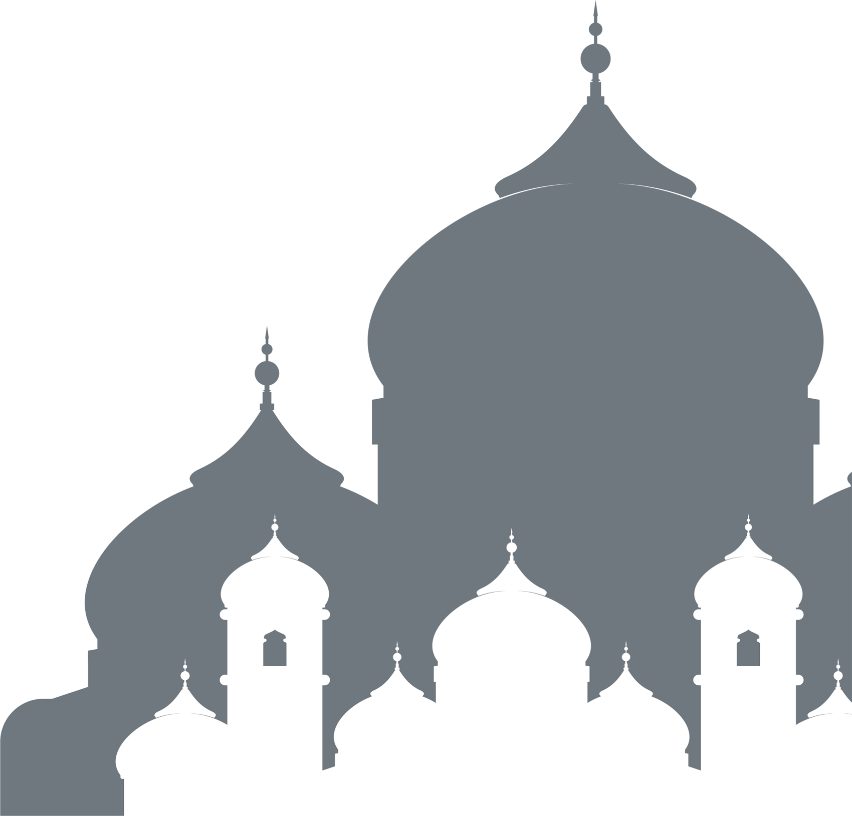 Islamic Silhouette Mosque Domes