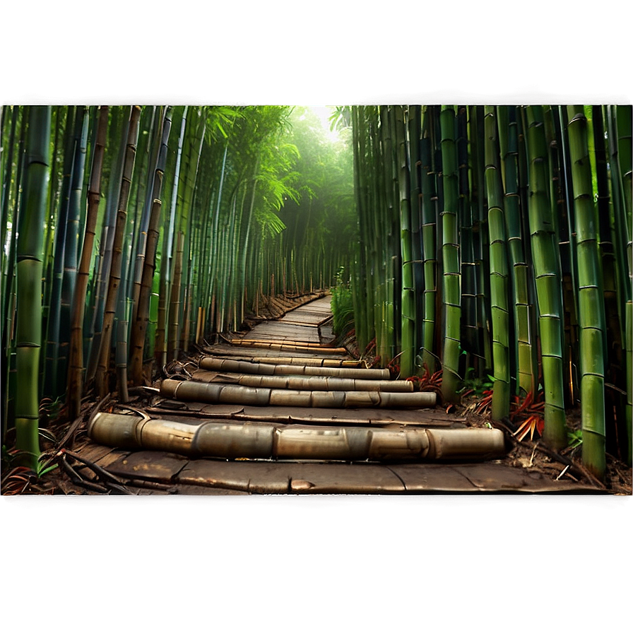 Island Bamboo Forest Path Png 21