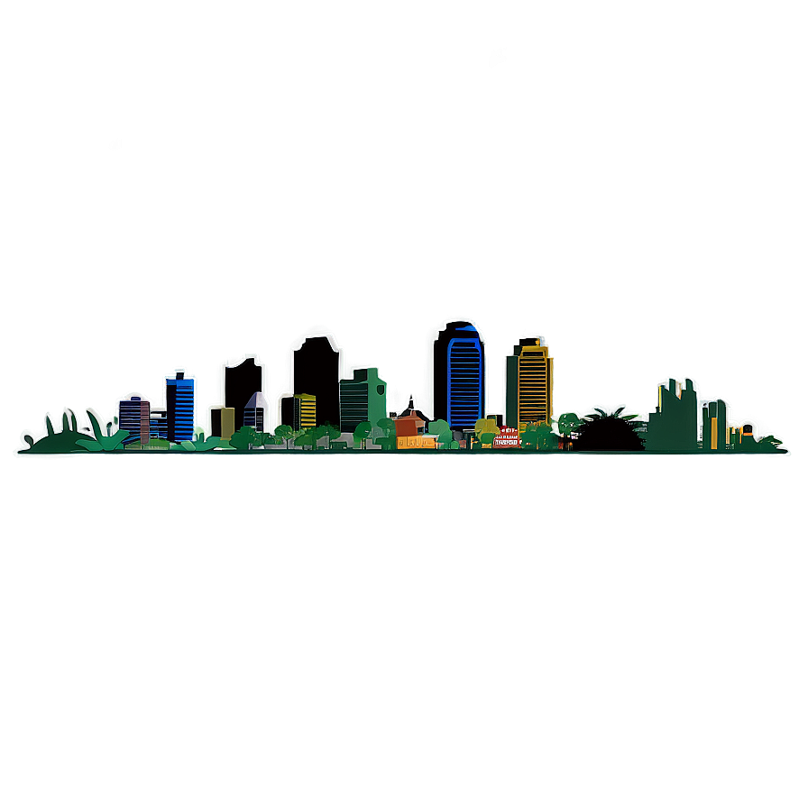 Island City Skyline Png 05232024