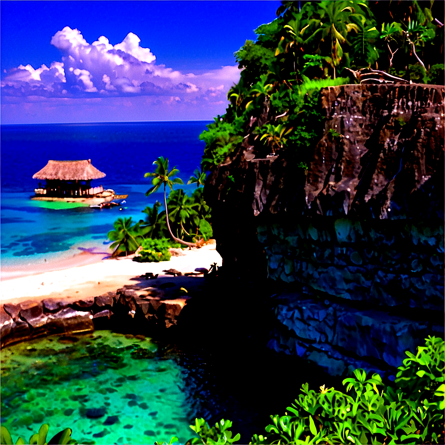 Island Cliff Diving Spot Png Mqx