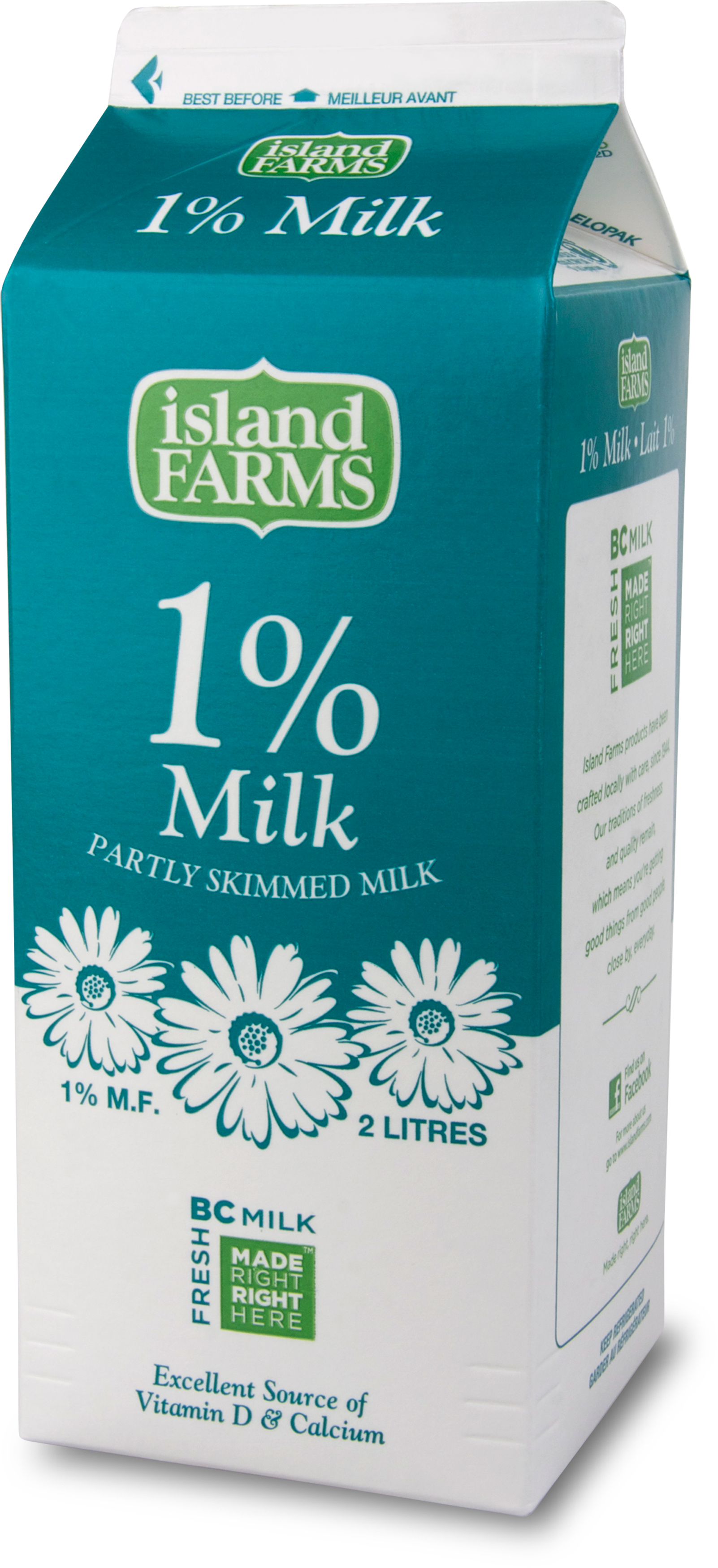 Island Farms1 Percent Milk Carton