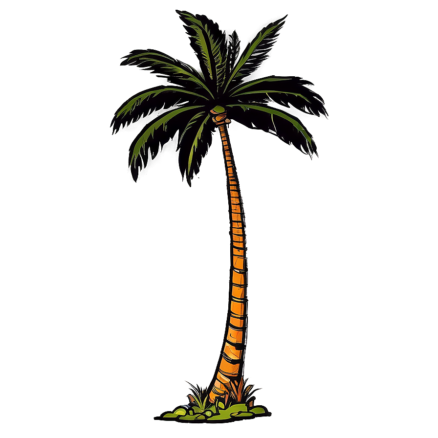 Island Palm Tree Shadow Png 54