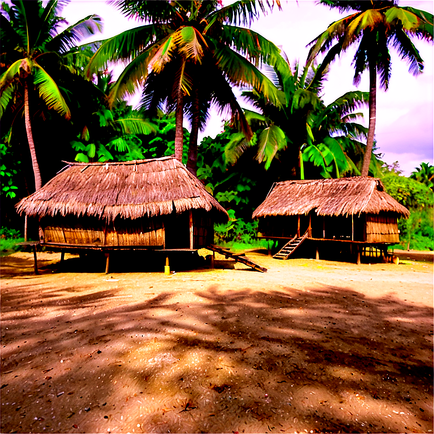 Island Traditional Village Png Oik