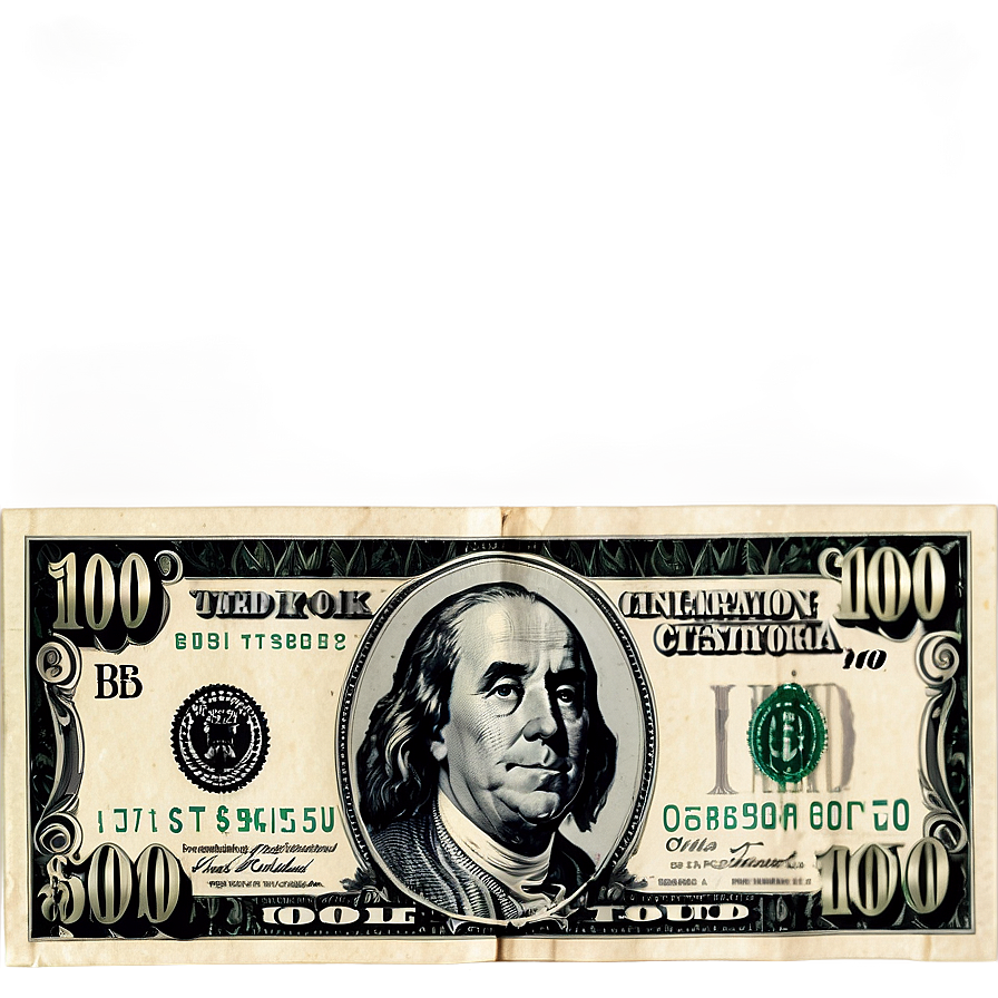 Isolated 100 Dollar Bill Png Ghk
