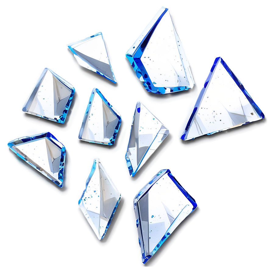 Isolated Glass Shards Png Rim