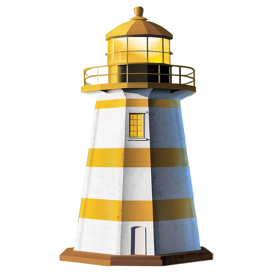 Isolated Lighthouse Png 05242024