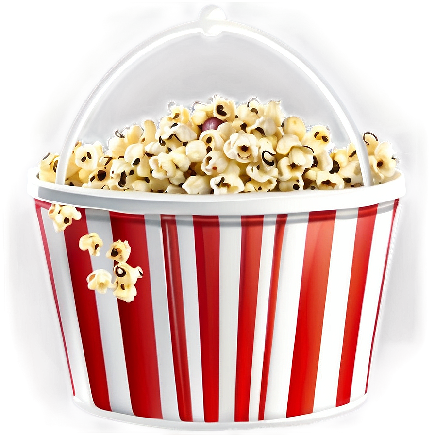 Isolated Popcorn Bucket On White Png Poa29