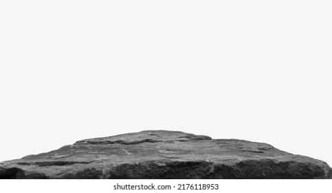 Isolated Rock Formation Silhouette